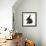 Black Rabbit with Windmill Ears-Mark Taylor-Framed Photographic Print displayed on a wall