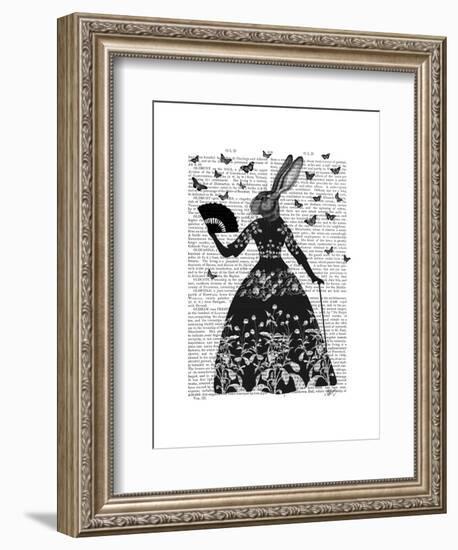 Black Rabbit-Fab Funky-Framed Art Print