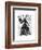 Black Rabbit-Fab Funky-Framed Art Print