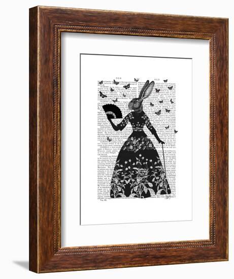 Black Rabbit-Fab Funky-Framed Art Print