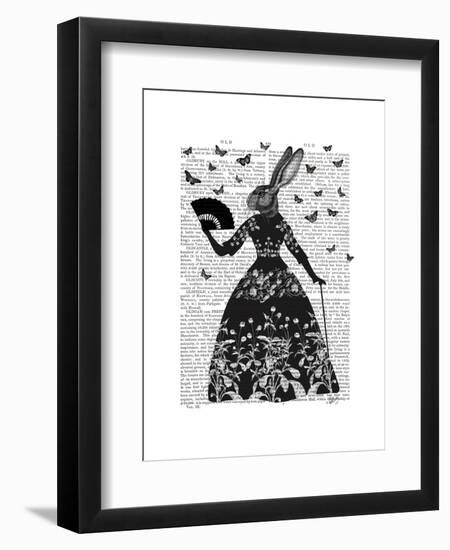 Black Rabbit-Fab Funky-Framed Art Print