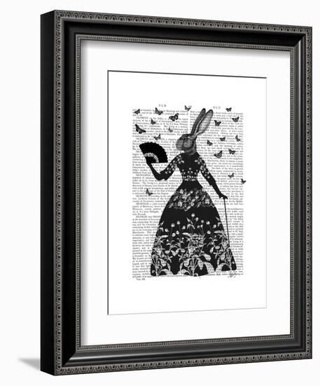 Black Rabbit-Fab Funky-Framed Art Print