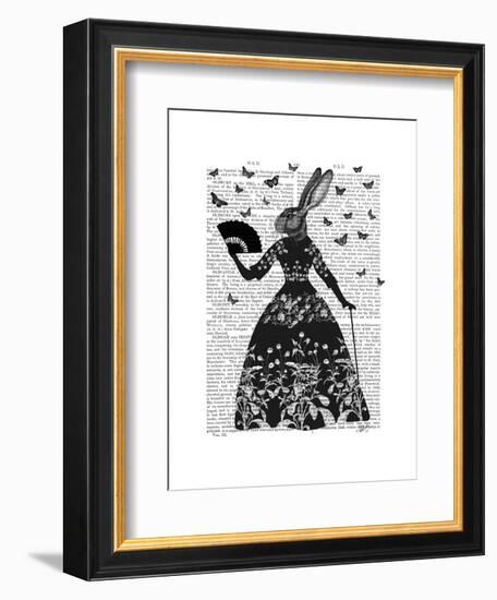 Black Rabbit-Fab Funky-Framed Art Print