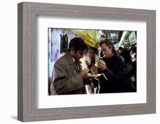 Black Rain by Ridley Scott with Andy Garcia and Michael Douglas, 1989 (photo)-null-Framed Photo