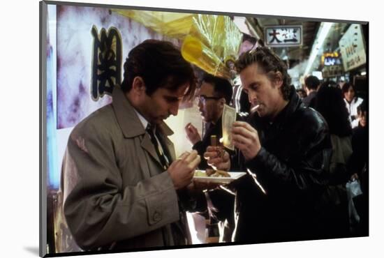 Black Rain by Ridley Scott with Andy Garcia and Michael Douglas, 1989 (photo)-null-Mounted Photo