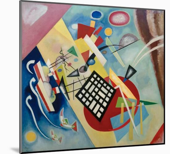 Black Raster, 1922-Wassily Kandinsky-Mounted Giclee Print