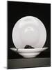 Black Ribbon Pasta with Two White Pasta Plates-Jan-peter Westermann-Mounted Photographic Print