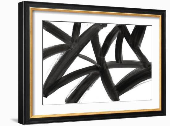 Black Roads Abstract-Emily Navas-Framed Art Print