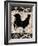 Black Rooster 1-Diane Stimson-Framed Art Print