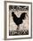 Black Rooster 2-Diane Stimson-Framed Art Print