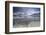 Black Sand and Full Moon as Surreal Scenery at Skagsanden Beach, Flakstad, Nordland County-Roberto Moiola-Framed Photographic Print