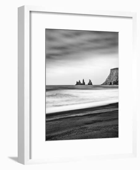 Black Sand Beach at Vik, Iceland-Nadia Isakova-Framed Photographic Print