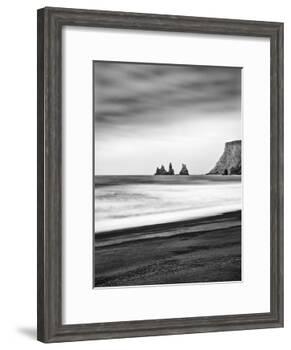 Black Sand Beach at Vik, Iceland-Nadia Isakova-Framed Photographic Print