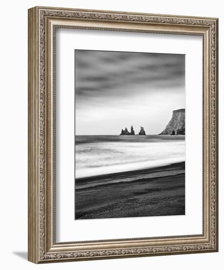 Black Sand Beach at Vik, Iceland-Nadia Isakova-Framed Photographic Print