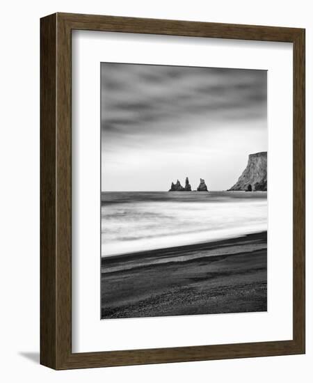 Black Sand Beach at Vik, Iceland-Nadia Isakova-Framed Photographic Print