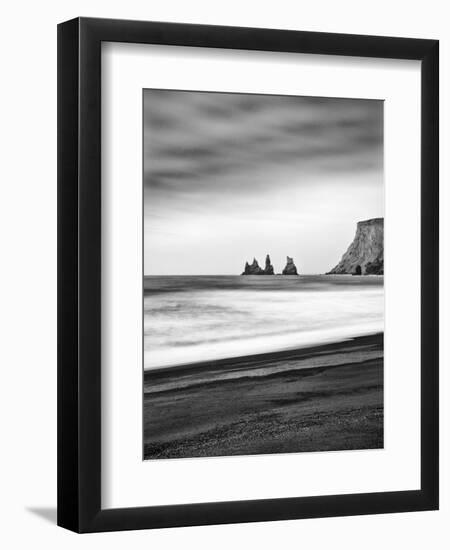 Black Sand Beach at Vik, Iceland-Nadia Isakova-Framed Photographic Print