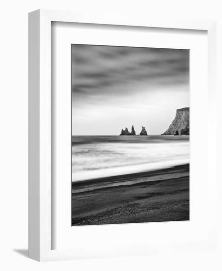 Black Sand Beach at Vik, Iceland-Nadia Isakova-Framed Photographic Print