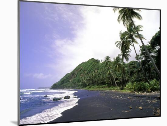 Black Sand Beach, Dominica-Michael DeFreitas-Mounted Photographic Print