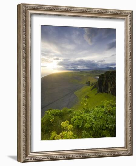 Black Sand Beach, Dyrholaey, South Coast, Iceland-Michele Falzone-Framed Photographic Print