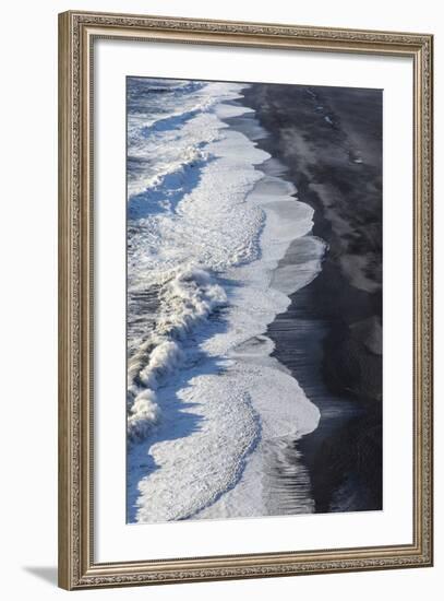 Black Sand Beach Near Vik, Iceland-Chuck Haney-Framed Photographic Print