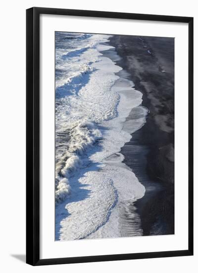 Black Sand Beach Near Vik, Iceland-Chuck Haney-Framed Photographic Print