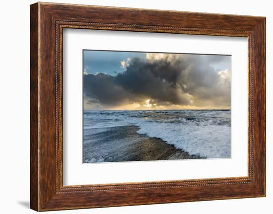 Black Sand Beach Near Vik, Iceland-Chuck Haney-Framed Photographic Print