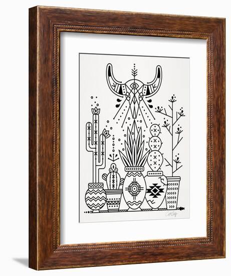 Black Santa Fe Garden-Cat Coquillette-Framed Premium Giclee Print