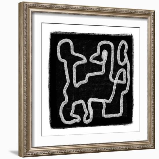 Black Scribble 2-Sharyn Bursic-Framed Photographic Print