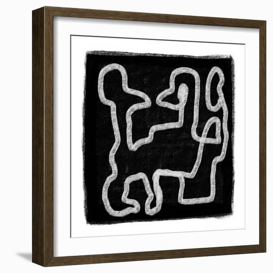 Black Scribble 2-Sharyn Bursic-Framed Photographic Print