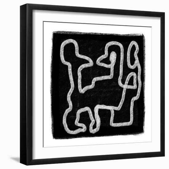 Black Scribble 2-Sharyn Bursic-Framed Photographic Print