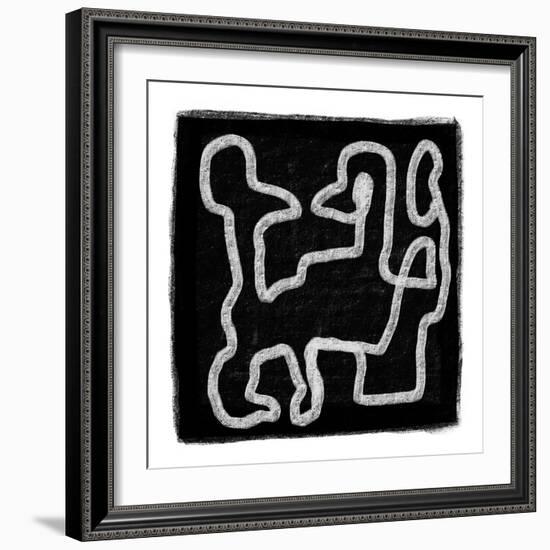 Black Scribble 2-Sharyn Bursic-Framed Photographic Print