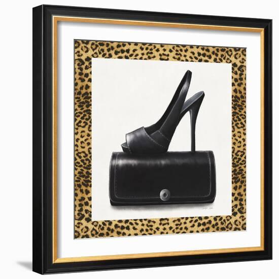 Black Shoe and Purse-Carolyn Fisk-Framed Art Print