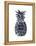 Black Silver Pineapple-Amanda Greenwood-Framed Stretched Canvas