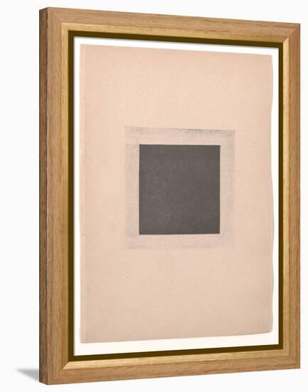 Black Square for from Cubism and Futurism to Suprematism: A New Realism in Painting , 1916 (Letterp-Kazimir Severinovich Malevich-Framed Premier Image Canvas