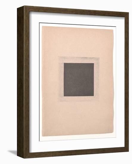 Black Square for from Cubism and Futurism to Suprematism: A New Realism in Painting , 1916 (Letterp-Kazimir Severinovich Malevich-Framed Giclee Print