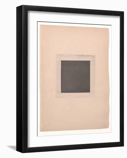 Black Square for from Cubism and Futurism to Suprematism: A New Realism in Painting , 1916 (Letterp-Kazimir Severinovich Malevich-Framed Giclee Print