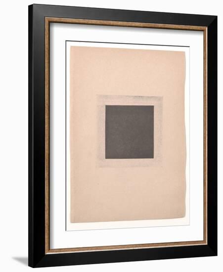 Black Square for from Cubism and Futurism to Suprematism: A New Realism in Painting , 1916 (Letterp-Kazimir Severinovich Malevich-Framed Giclee Print