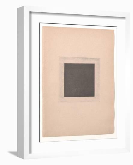 Black Square for from Cubism and Futurism to Suprematism: A New Realism in Painting , 1916 (Letterp-Kazimir Severinovich Malevich-Framed Giclee Print