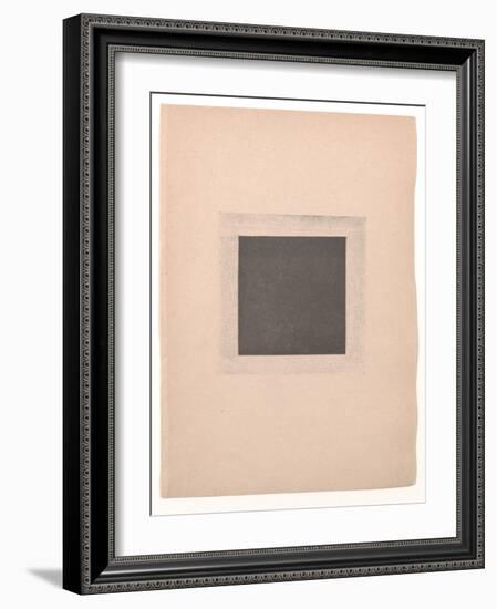 Black Square for from Cubism and Futurism to Suprematism: A New Realism in Painting , 1916 (Letterp-Kazimir Severinovich Malevich-Framed Giclee Print