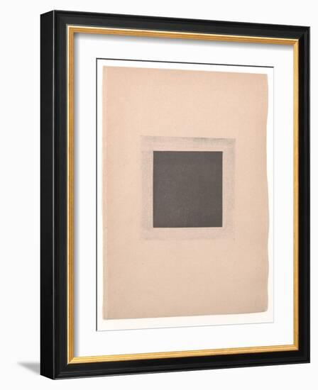 Black Square for from Cubism and Futurism to Suprematism: A New Realism in Painting , 1916 (Letterp-Kazimir Severinovich Malevich-Framed Giclee Print