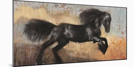 Black Stallion-Dario Moschetta-Mounted Art Print