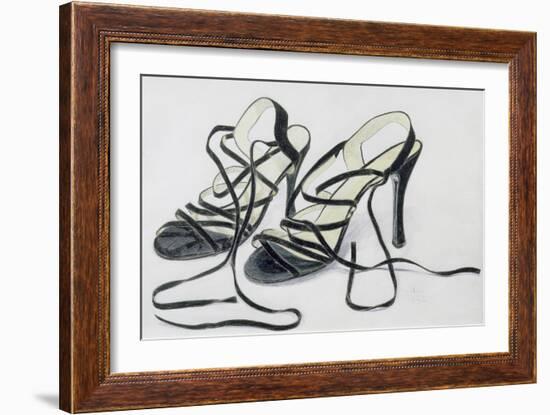 Black Strappy Shoes, 1997-Alan Byrne-Framed Giclee Print