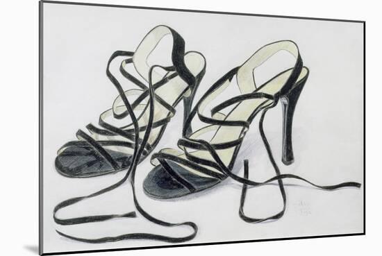 Black Strappy Shoes, 1997-Alan Byrne-Mounted Giclee Print