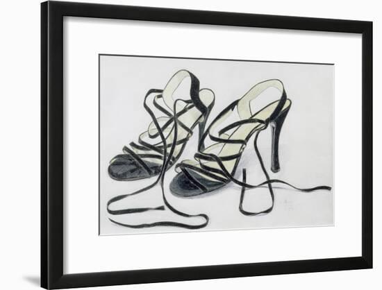 Black Strappy Shoes, 1997-Alan Byrne-Framed Giclee Print