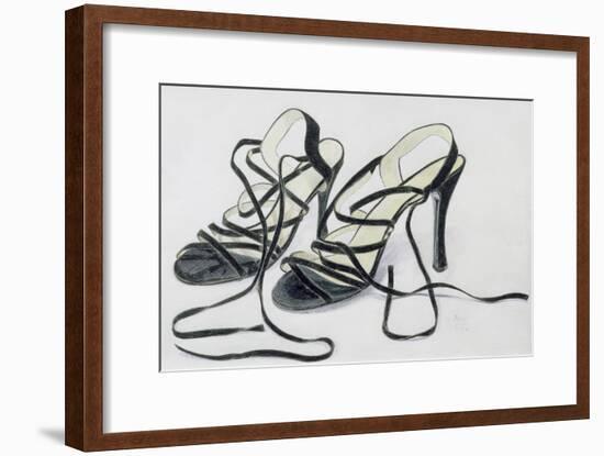 Black Strappy Shoes, 1997-Alan Byrne-Framed Giclee Print