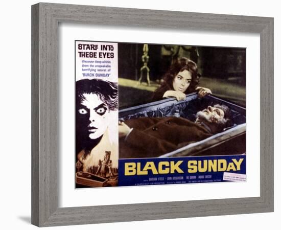 Black Sunday, Barbara Steele, 1961-null-Framed Art Print