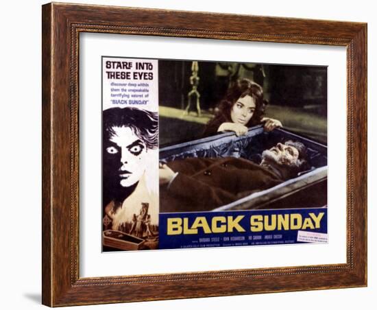 Black Sunday, Barbara Steele, 1961-null-Framed Art Print