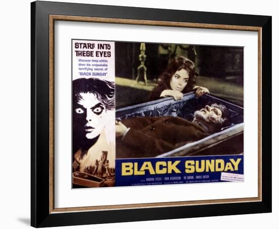 Black Sunday, Barbara Steele, 1961-null-Framed Art Print