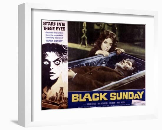 Black Sunday, Barbara Steele, 1961-null-Framed Art Print