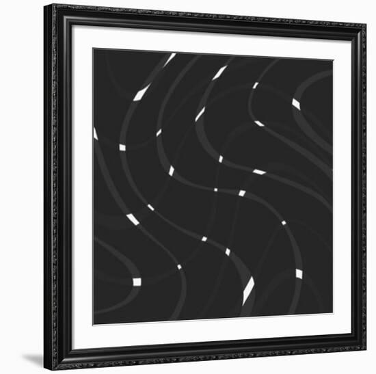Black Surface II, c.2006-Ernesto Riga-Framed Serigraph